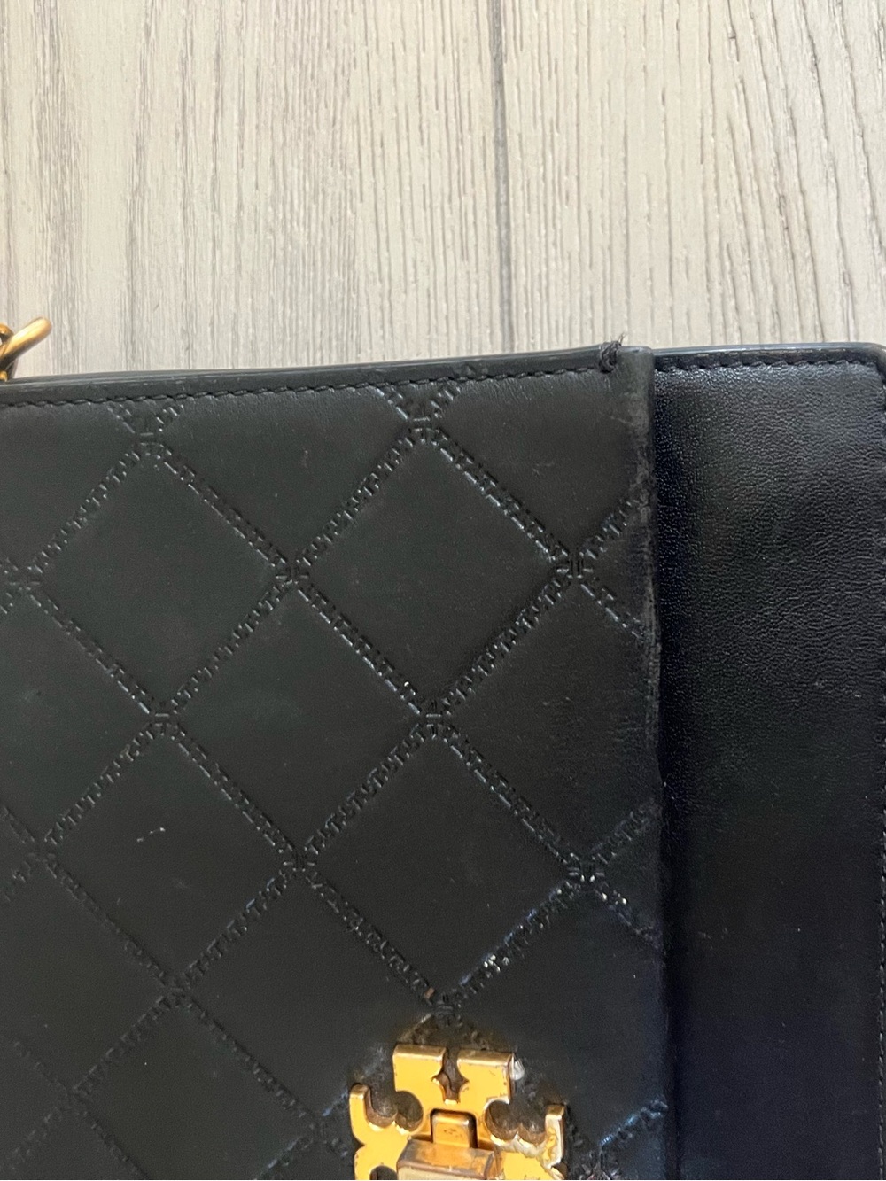 Tory Burch Fleming Quilted Convertible Shoulder Bag - Black - Picture 10 of 13